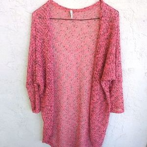 3 /$15 Lovely Tunic by Today XS pink see through light cardigan